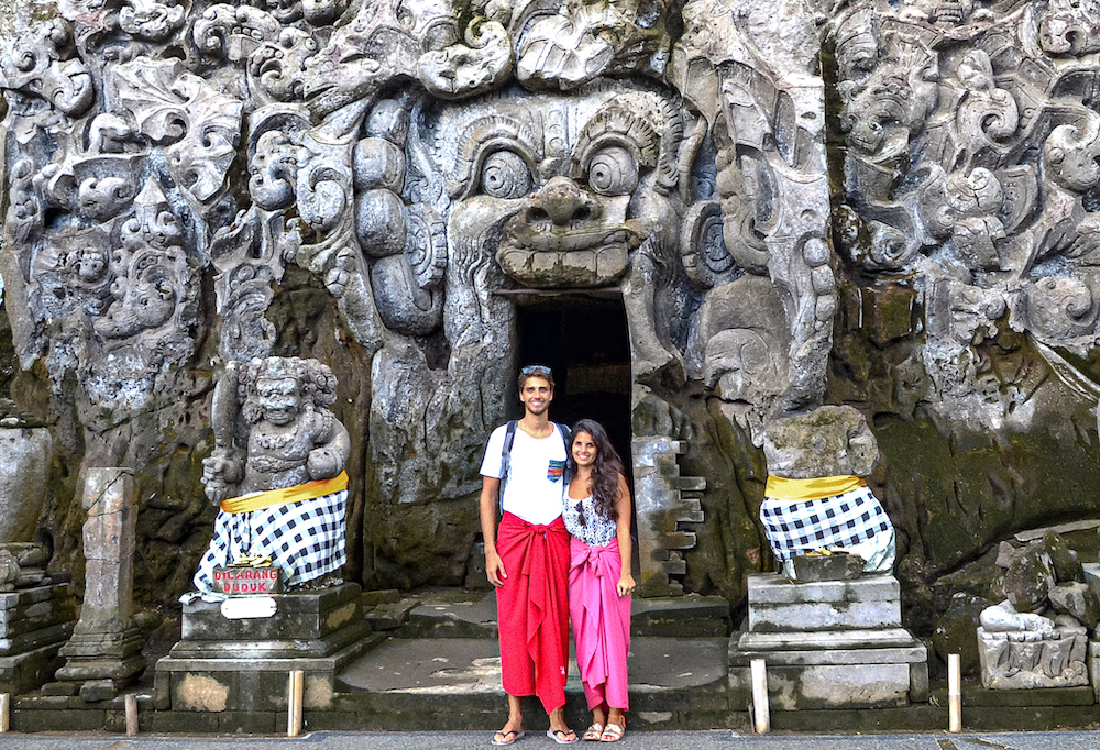 Goa Gajah, também conhecido como Templo da Caverna do Elefante, Ubud, Bali