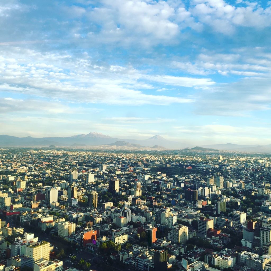 Foto aérea da Cidade do México