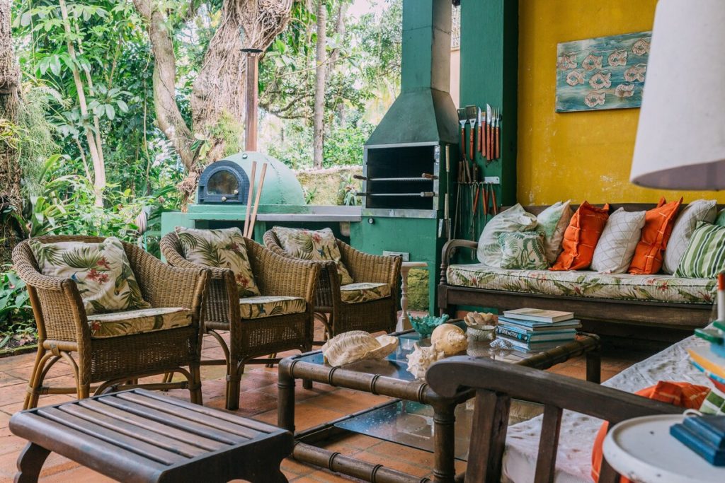 area externa do Airbnb Casa Pé na Areia em Guarujá
