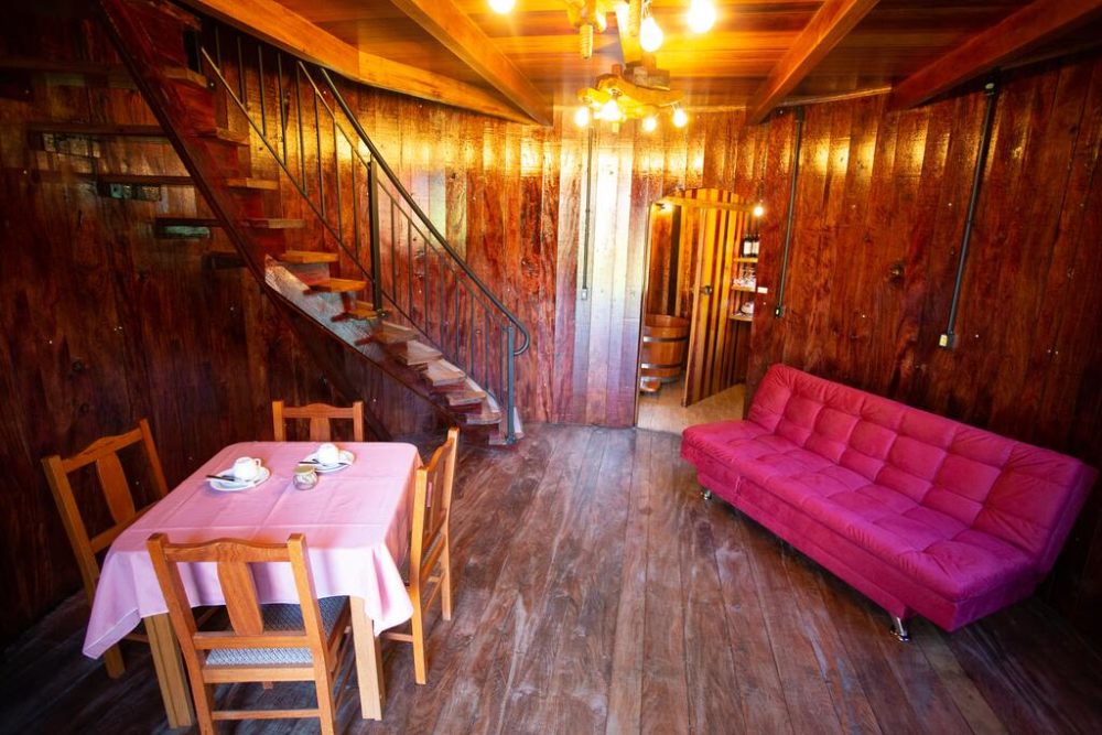 sala da Pousada Botte di Vino melhores airbnb na serra gaucha