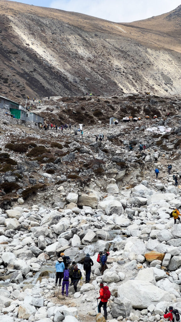 A subida ao Alto Khumbu