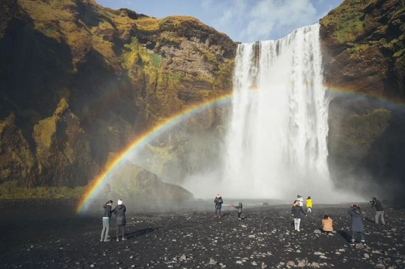 Excursão diurna às geleiras, cachoeiras e praia de areia preta saindo de Reykjavik | Viva o Mundo