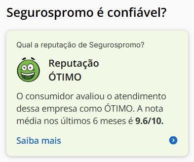 Seguros Promo Reclame Aqui